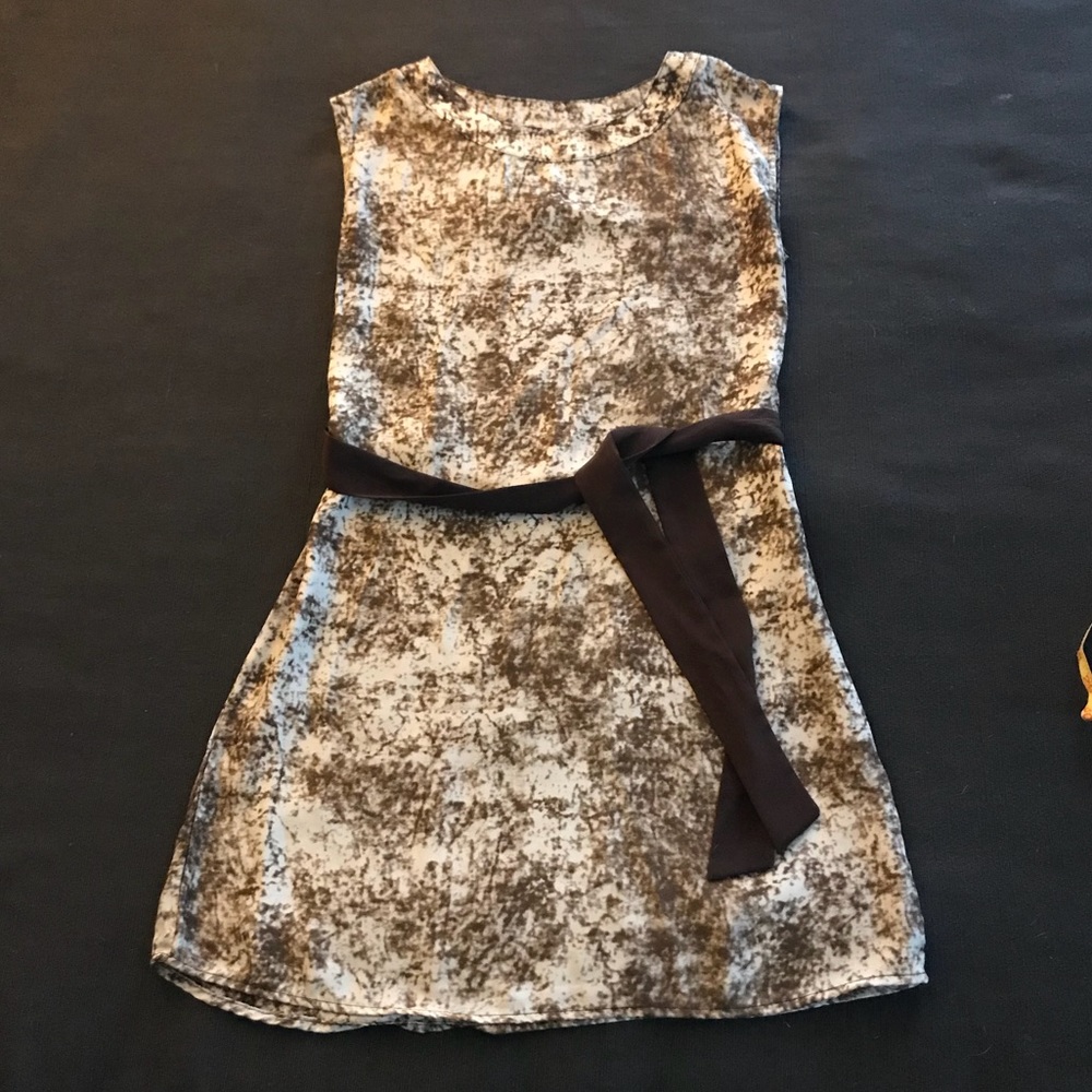 Beautiful A-Line Dress with Belt